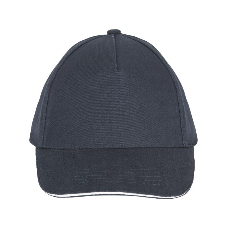 Casquette bleu et bande blanche pour enfant de qualité