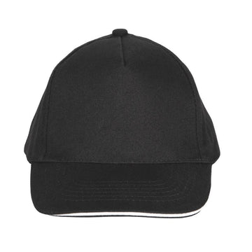 Casquette enfant avec sandwich constrasté noir et blanc