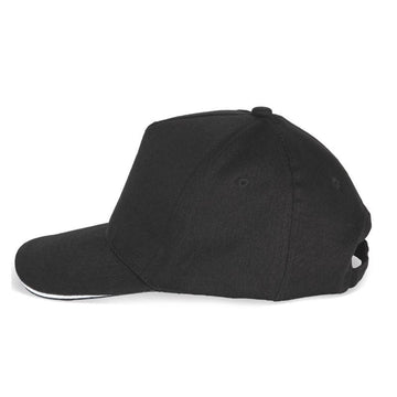 Casquette vu de profil noir et blanc