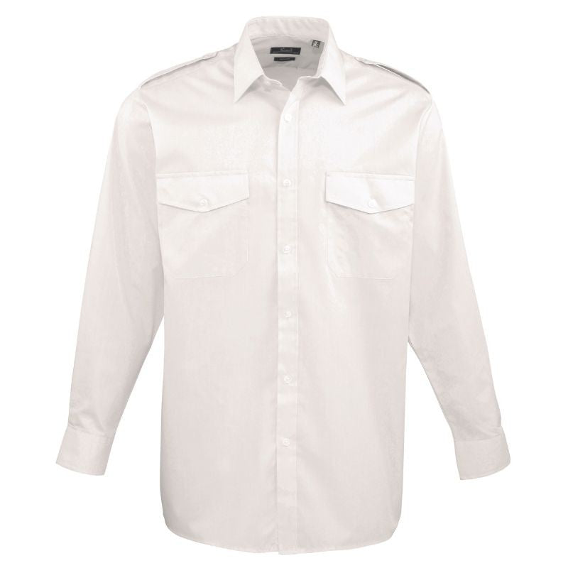 chemise pilote blanche