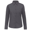 Chemisier de Service Femme Manches Longues Gris - KARIBAN