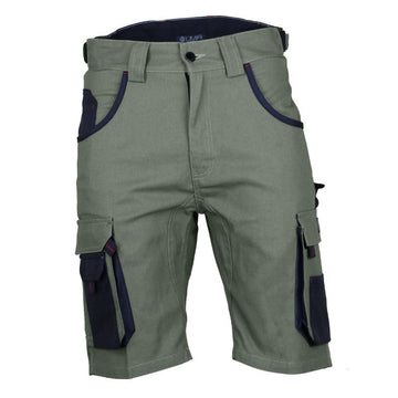 Bermuda Travail Cisaille Kaki / Gris Nuit - LMA