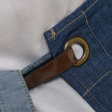 VESALE Tablier à bavette Jean détail accroche Lafont