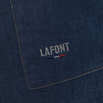 VESALE Tablier à bavette Jean détail Broderie Lafont