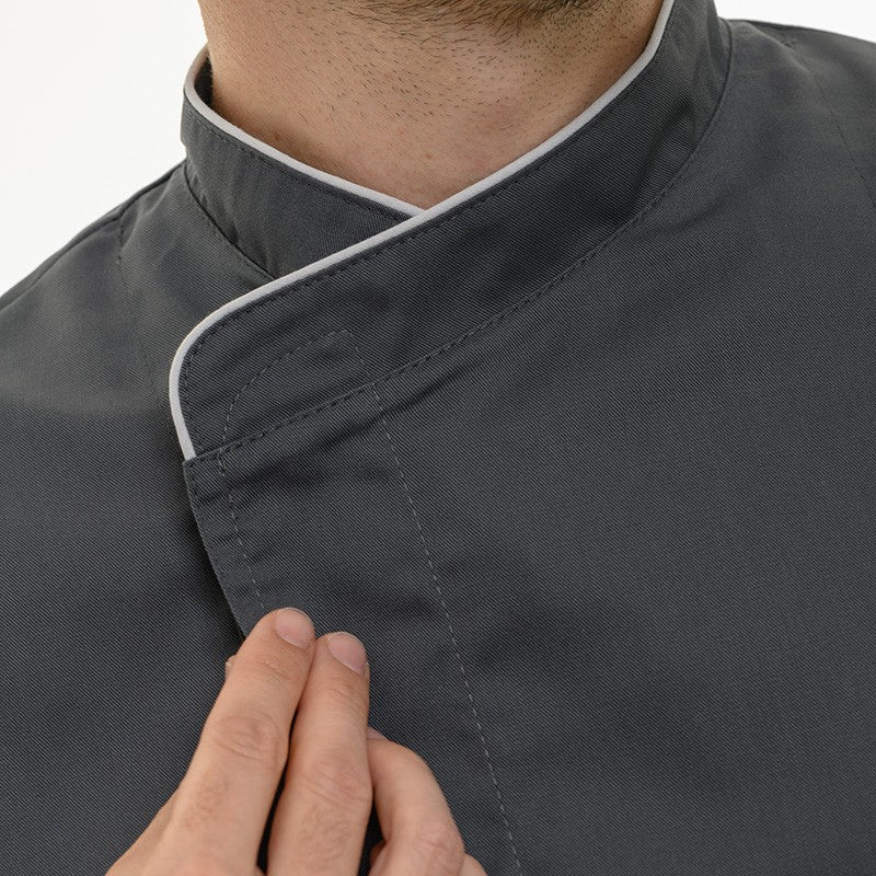 Veste de cuisine col liseré blanc Manelli