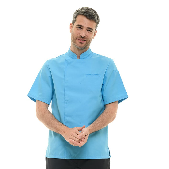 Texas bleu turquoise, veste de cuisine homme