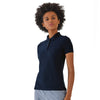 Polo de Travail Coton Femme Bleu Marine - TOPTEX