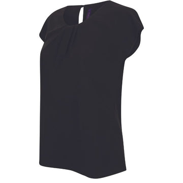 Chemise de Travail Femme Manches Courtes Noir - HENBURY - 2