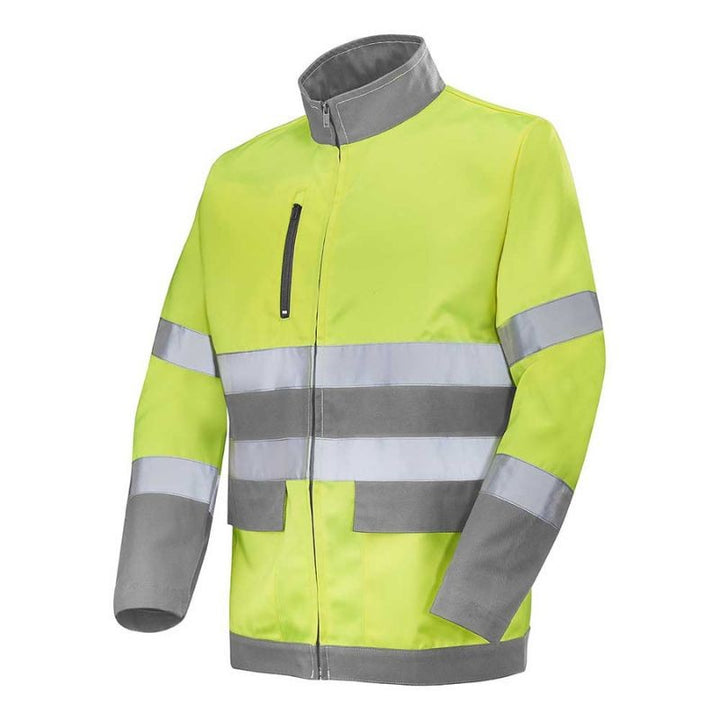 Blouson de Travail Unisexe Haute Visibilité Fluo Base XP jaune fluo / gris acier CEPOVETT