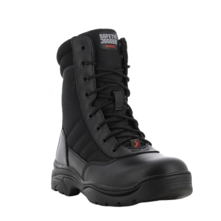 Botte Tactique Mi-Haute Polyvalente Tactic Noir SAFETY JOGGER