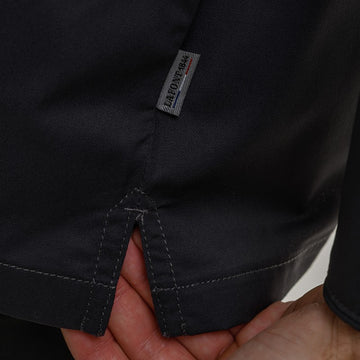 Détail broderie veste de cuisine Mint Lafont