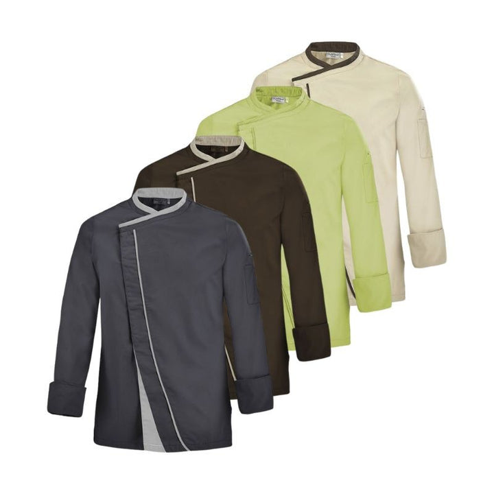 Veste de Cuisine Homme Mint Manches Longues Grise - LAFONT CUISINE