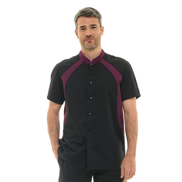Veste de pâtissier noire duo de couleur - MANELLI