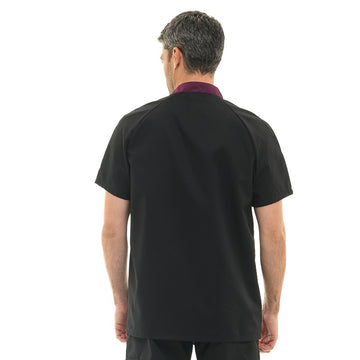 Veste de pâtissier noire duo de couleur - MANELLI
