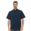 Veste de Cuisine Homme Texas Manches Courtes Marine - MANELLI