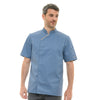 Veste de Cuisine Unisexe Harti Bleu Manches Courtes - ROBUR