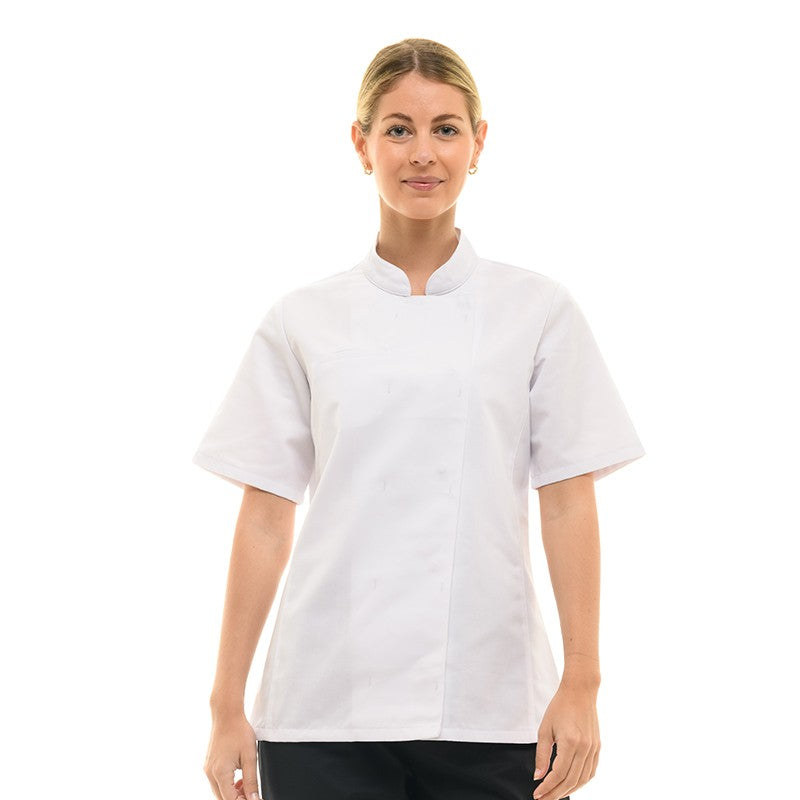 Veste de Cuisine Blanche à Manches Courtes Femme Californie