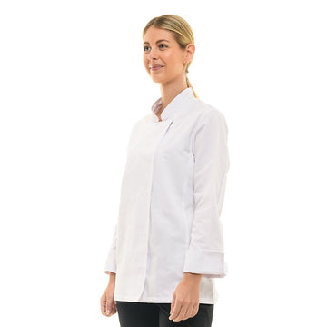 Veste de cuisine femme Californie blanche ML