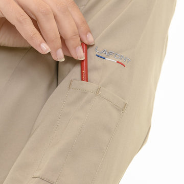 Détail poche stylo Veste saffron beige Lafont