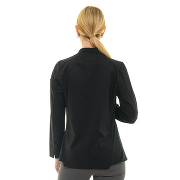 Dos Veste de cuisine professionnelle noire légère femme Greta