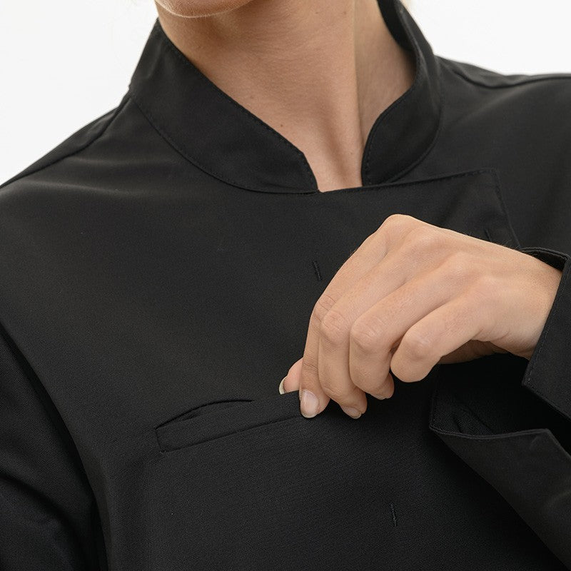 Détail de la poche poitrine Californie Noir ML