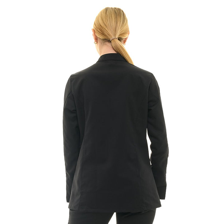 Dos Veste de Cuisine noire à Manches longues Femme Californie - MANELLI