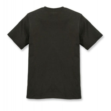 Dos Tee-Shirt de Travail Homme Manches Courtes avec Poche Noir - CARHARTT