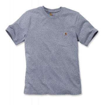 Tee-Shirt de Travail Homme Manches Courtes avec Poche poitrine gris chiné - CARHARTT