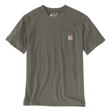Tee-Shirt de Travail Homme Manches Courtes Poche Poitrine Vert - CARHARTT