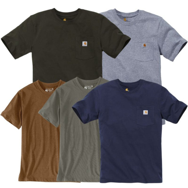Tee-Shirt de Travail Homme Manches Courtes Poche Poitrine - CARHARTT
