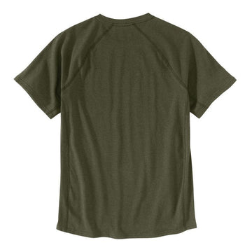 Dos Tee-Shirt de Travail Homme Respirant Force® vert vêtement travail CARHARTT