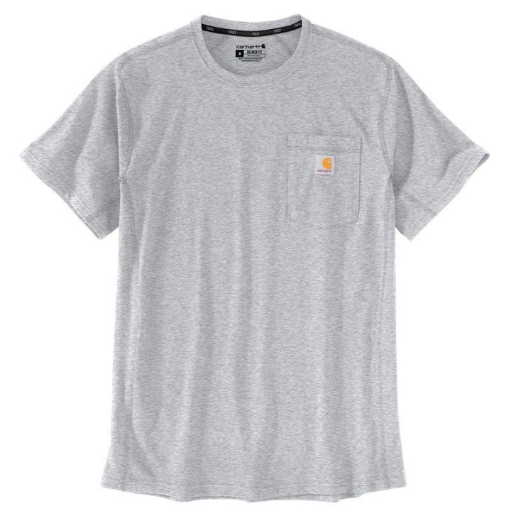 Tee-Shirt de Travail Homme Respirant Force® gris chiné vêtement travail CARHARTT