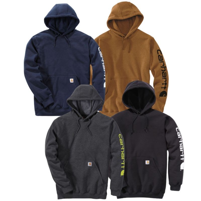 Sweat de Travail à Capuche Logo sur la Manche - CARHARTT