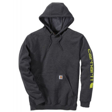 Sweat de Travail à Capuche Logo sur la Manche - CARHARTT I Gris