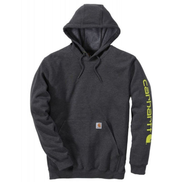 Sweat de Travail à Capuche Logo sur la Manche - CARHARTT I Gris