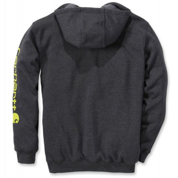 Sweat de Travail à Capuche Logo sur la Manche - CARHARTT I Gris dos