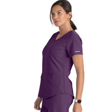 Skechers tunique médicale col V coloris violet