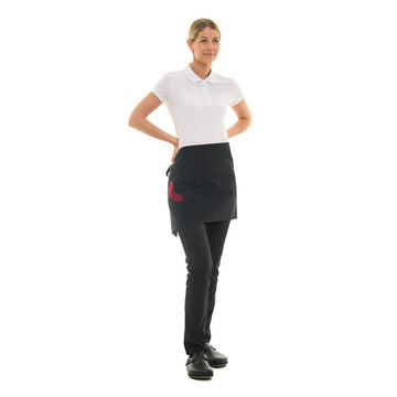 Tablier mixte sur modèle femme avec lien à nouer dans le dos Manelli