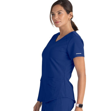 Tunique médicale col V Skechers femme  coloris bleu marine