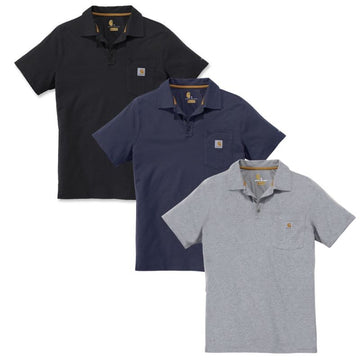 Polo de Travail Homme Respirant Poche Poitrine Force® - CARHARTT