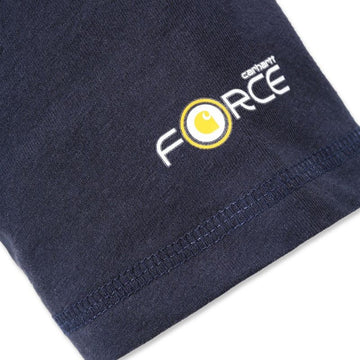 Manche Polo de Travail Homme Respirant Poche Poitrine Force® Bleu Marine - CARHARTT
