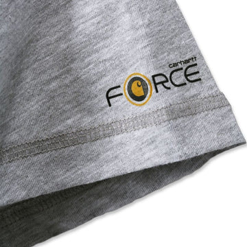 Manche Polo de Travail Homme Respirant Poche Poitrine Force® Gris - CARHARTT