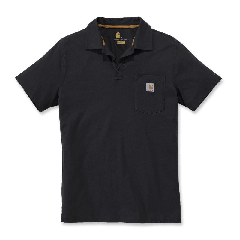 Polo de Travail Homme Respirant Poche Poitrine Force® Noir - CARHARTT