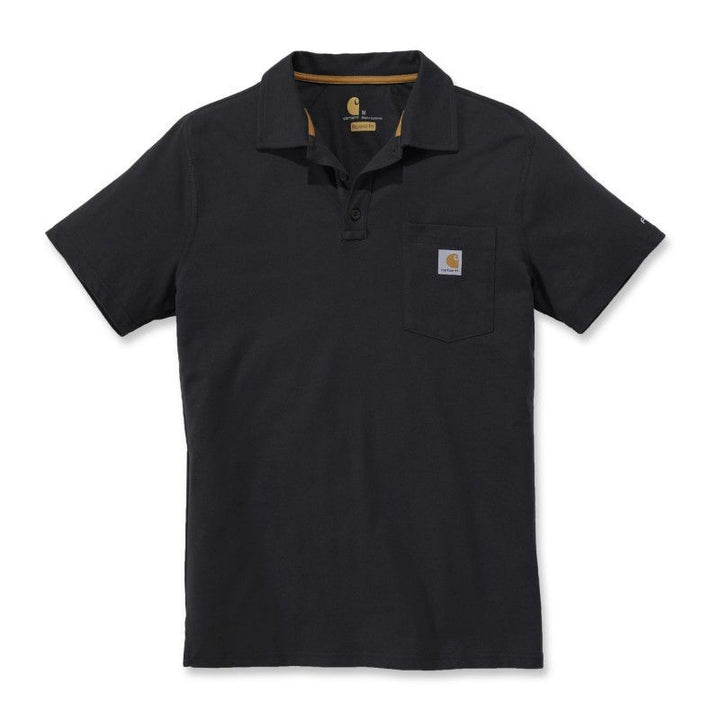 Polo de Travail Homme Respirant Poche Poitrine Force® Noir - CARHARTT