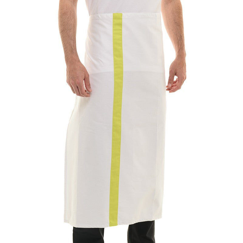 Tablier blanc coloris anis 90 cm marque Manelli