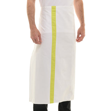 Tablier blanc coloris anis 90 cm marque Manelli