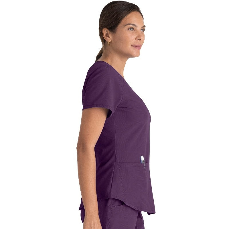 Tunique médicale manches courtes Skechers coloris violet