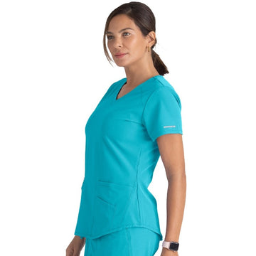 Tunique médicale col V Skechers turquoise