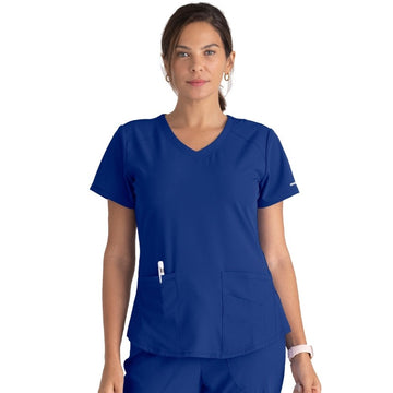 Tunique médicale col V manches courtes Skechers couleur bleu marine