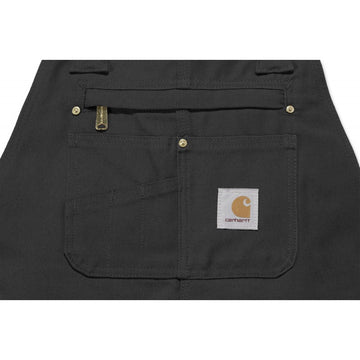 Poche Salopette de Travail Homme Ultra Résistante Cotton Duck Noir CARHARTT